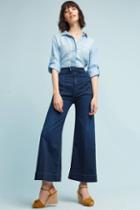 Mother Wide Leg Greaser Ultra High-rise Cropped Jeans