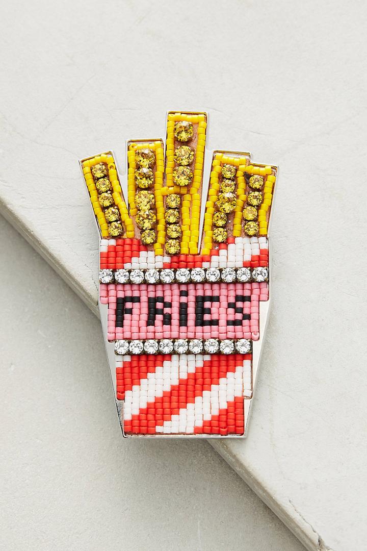 Shourouk Fries Brooch