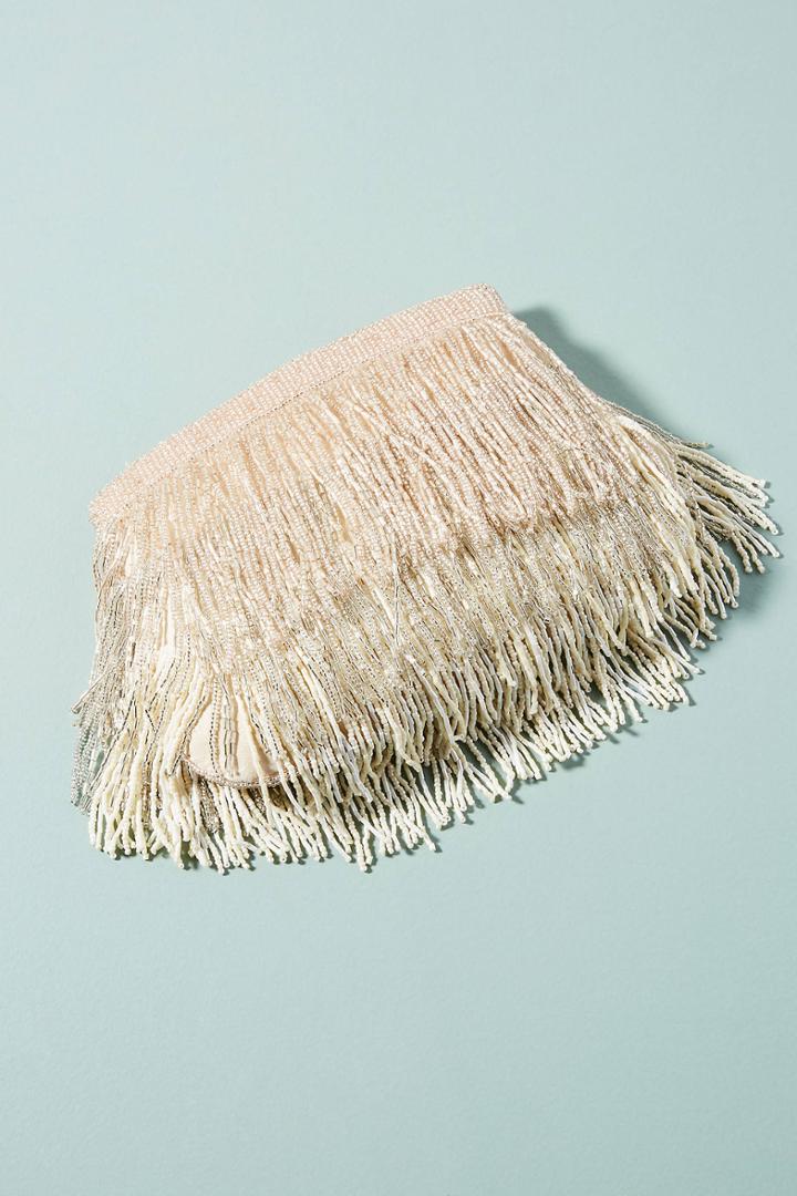 Sol Sana Celeste Beaded Fringe Clutch