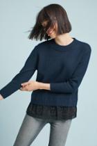 Harlyn Jodi Poplin Layered Sweater