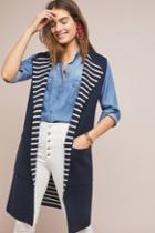 Anthropologie Pop Print Longline Vest