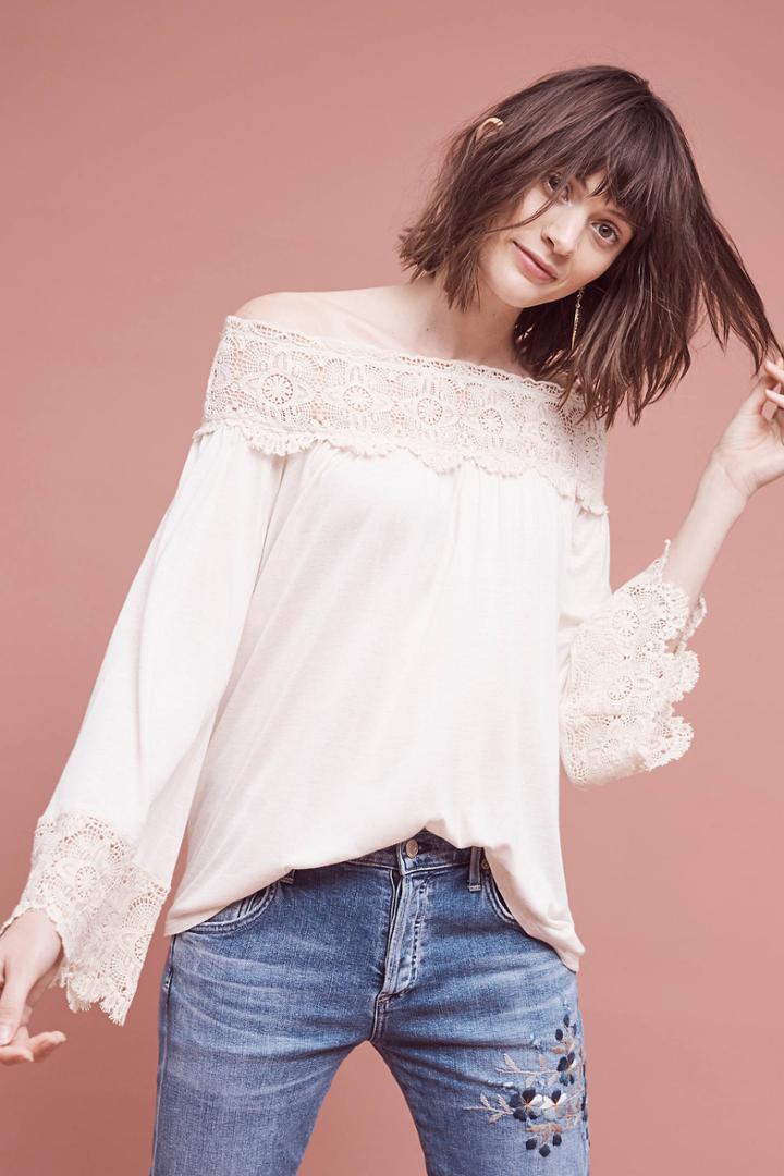 Eri + Ali Ravia Off-the-shoulder Top