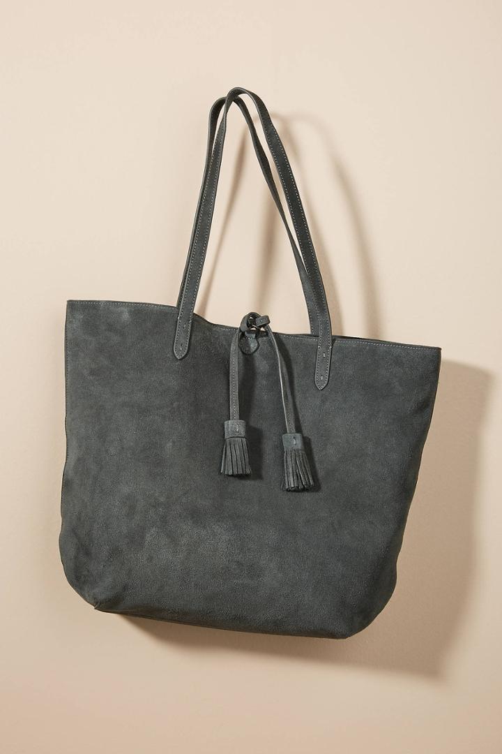 Thacker Harper Suede Tote Bag