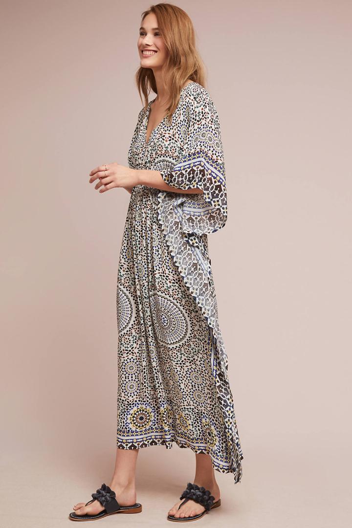 Anthropologie Floral Duster Caftan