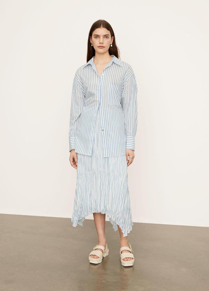 Vince Stripe Oversized Shirt