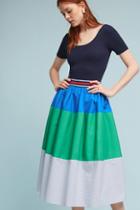 Maeve Patched Poplin Skirt