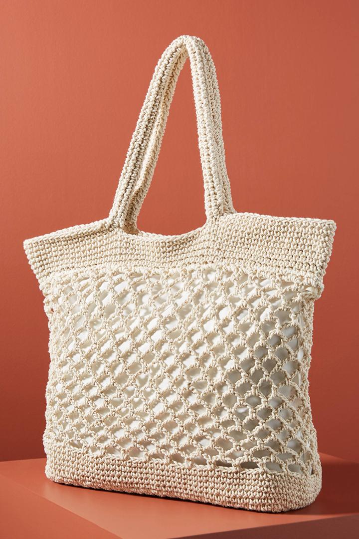 Anthropologie Fiona Mesh Tote Bag