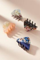 Anthropologie Triangle Tortoise Clip Set