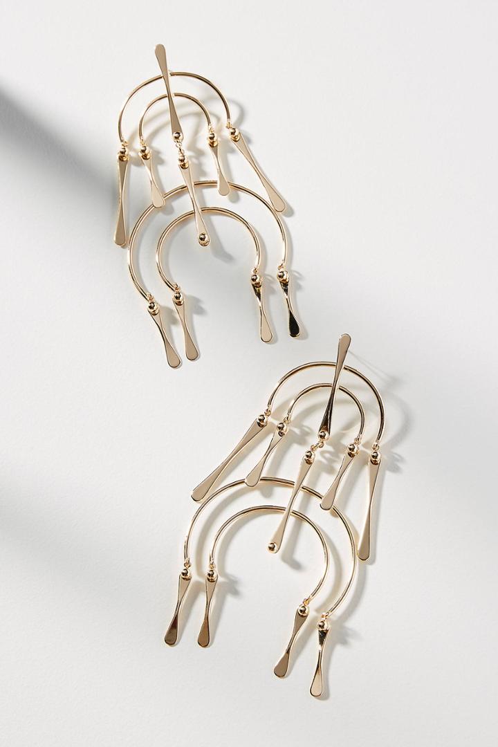 Anthropologie Kamilla Layered Drop Earrings