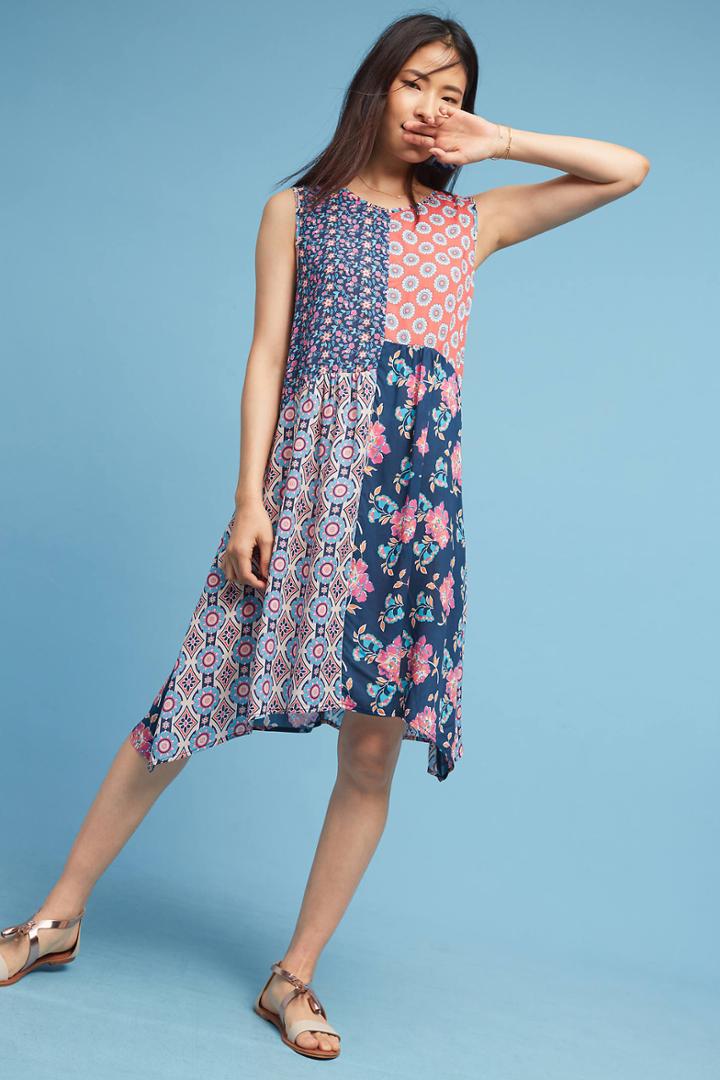 Tolani Tulip Patchwork Swing Dress