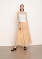 Vince Smocked Waist Gathered Skirt