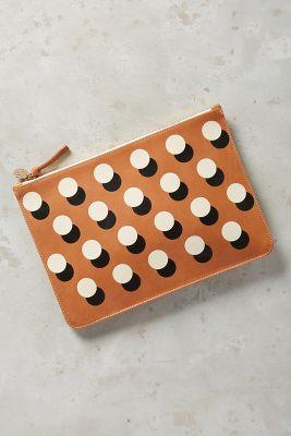 Clare V. Dotty Pouch Brown