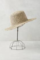 Anthropologie Structured Straw Hat