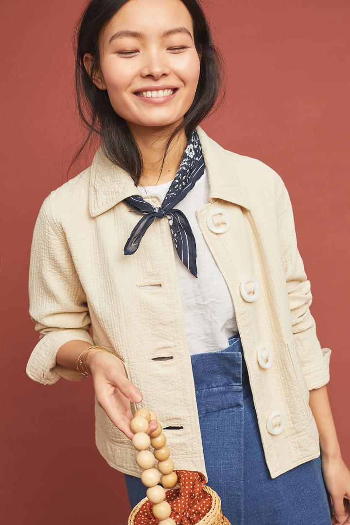 Anthropologie Savant Cropped Jacket