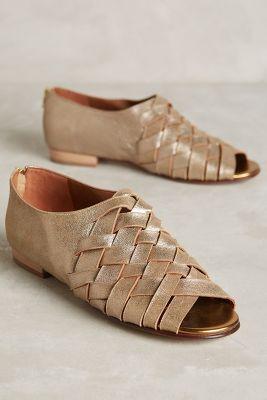 Luiza Perea Leto Flats Gold