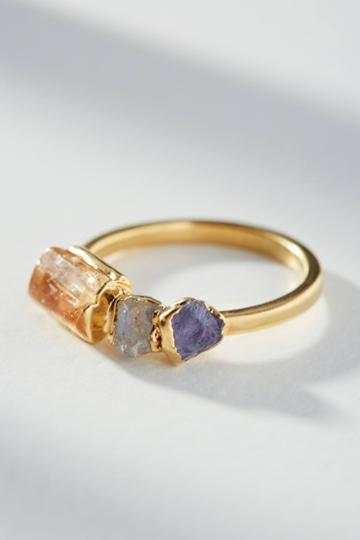 Dani Barbe Raw Topaz Stacker Ring