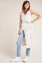 Anthropologie Hollis Tie-front Trench Vest