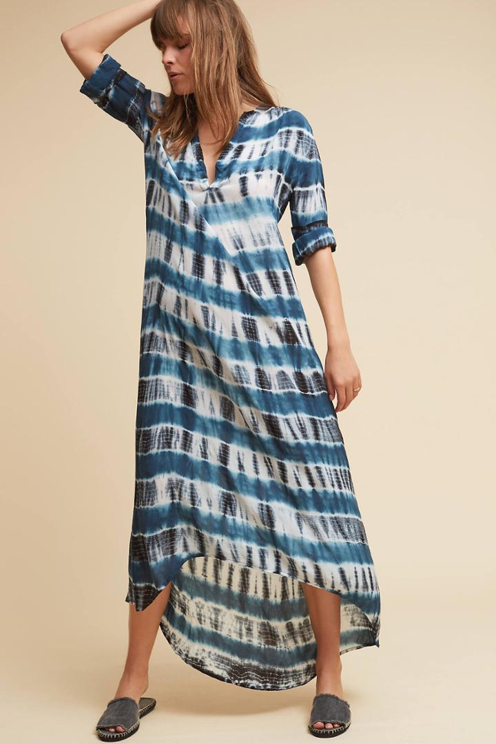 Project.aj117 Faitheen Tie-dyed High-low Dress