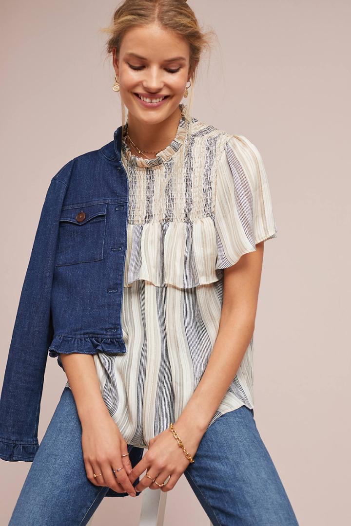 Eri + Ali Zora Ruffled Top