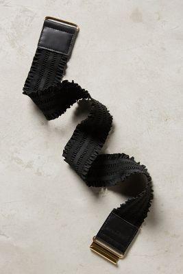 Anthropologie Ruched Ribbon Belt