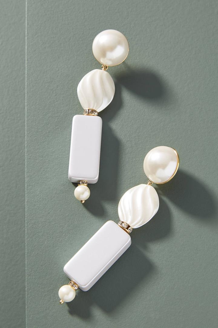 Lele Sadoughi Howlite Drop Earrings