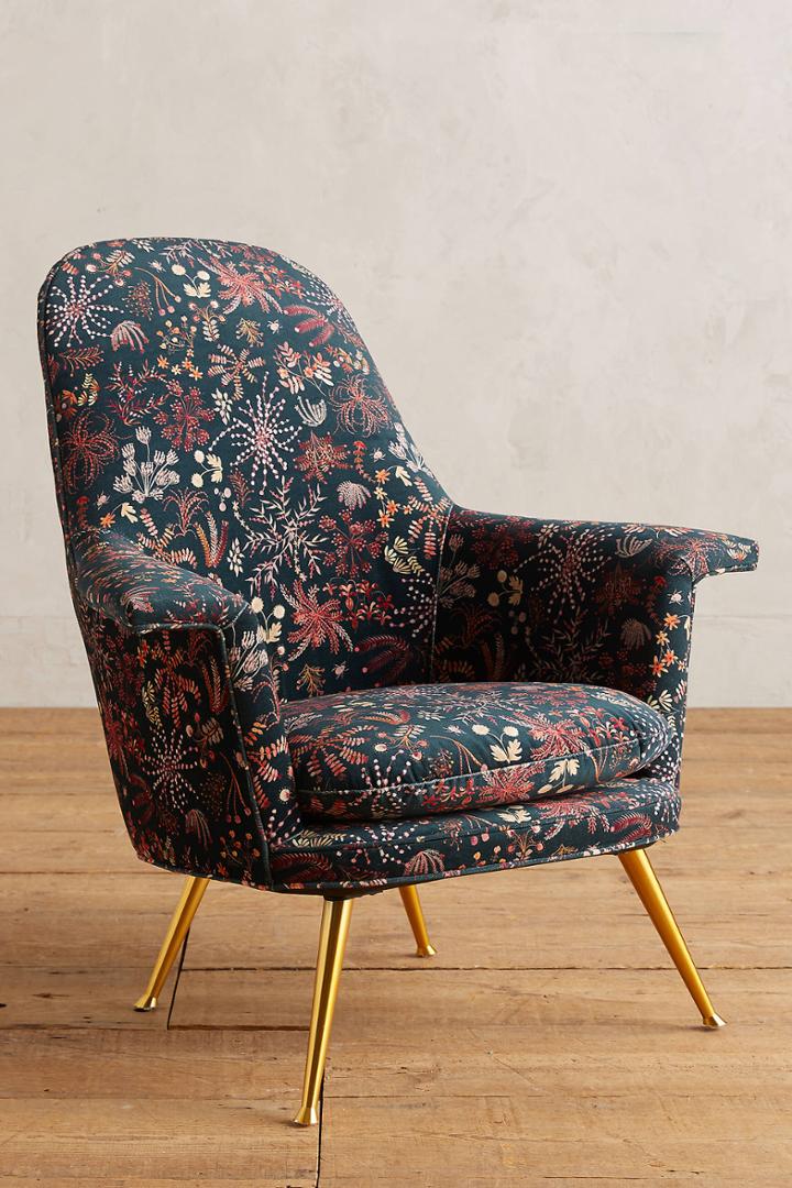 Anthropologie Sylvania-printed Kimball Chair