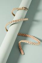 Btb Metallic Braided Skinny Belt