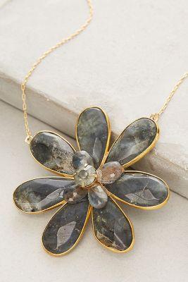 Anthropologie Gerbera Pendant Necklace