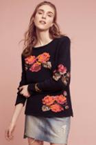 New Scotland Floral Knit Pullover