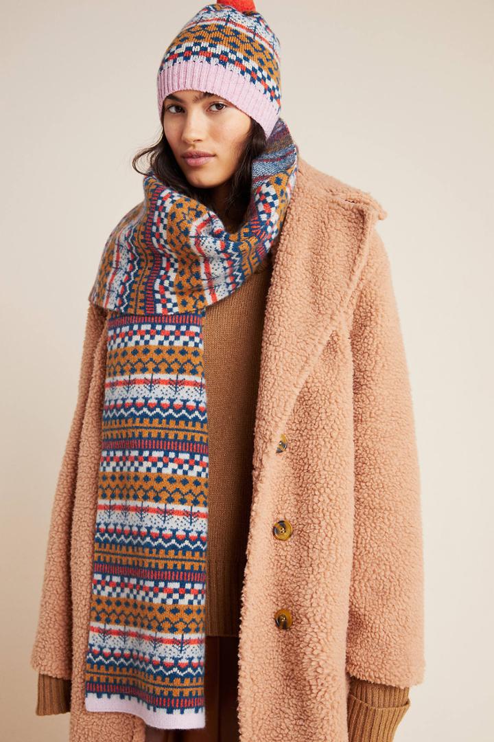 Donna Wilson Fair Isle Wool Scarf