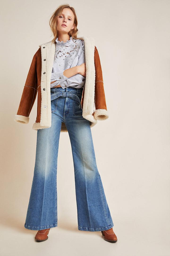 Mother The Roller Ultra High-rise Wide-leg Jeans