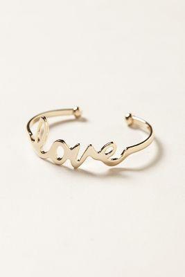 Anthropologie Love Note Cuff