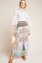 Farm Rio Floral Midi Skirt