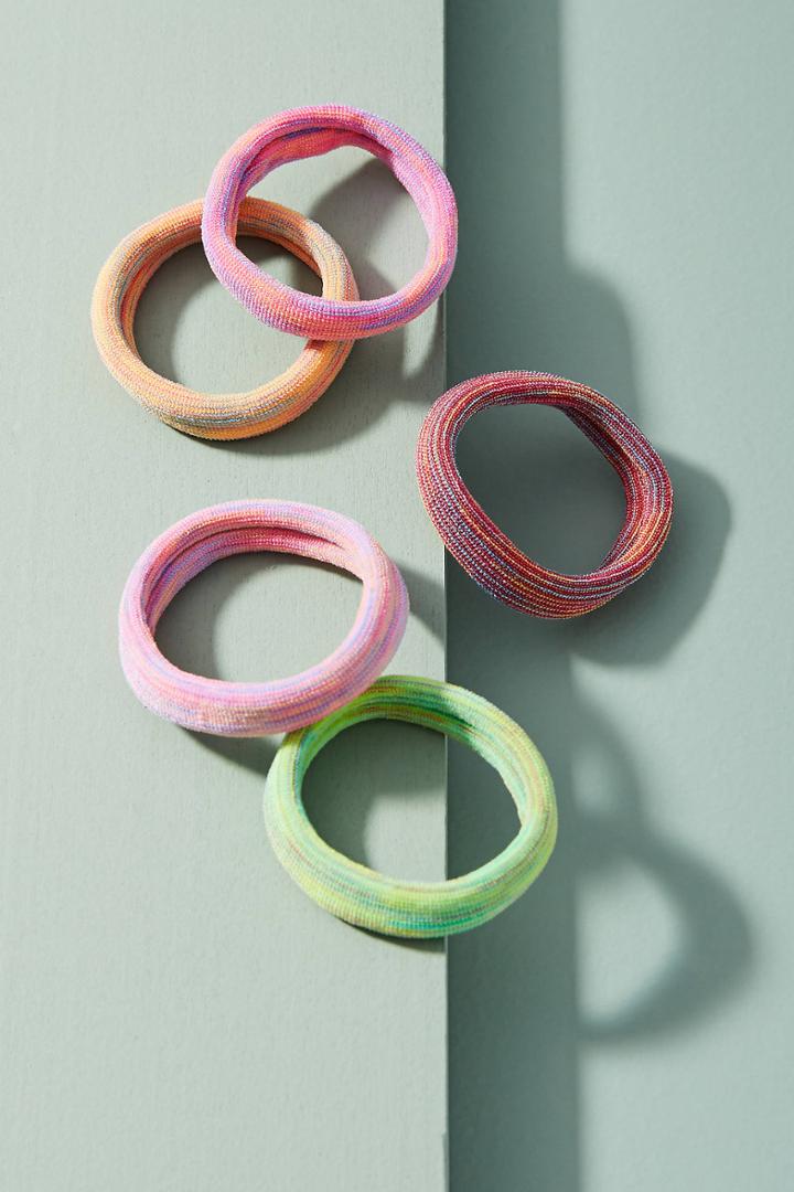 Anthropologie Marbled Pony Holder Set