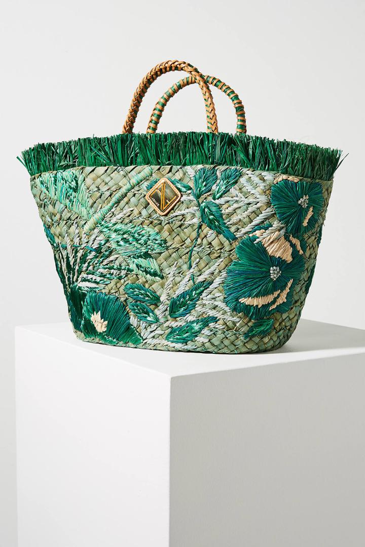 Aranaz Martina Wicker Tote Bag