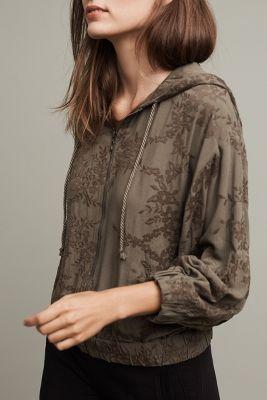 Saturday/sunday Embroidered Zip-up Hoodie