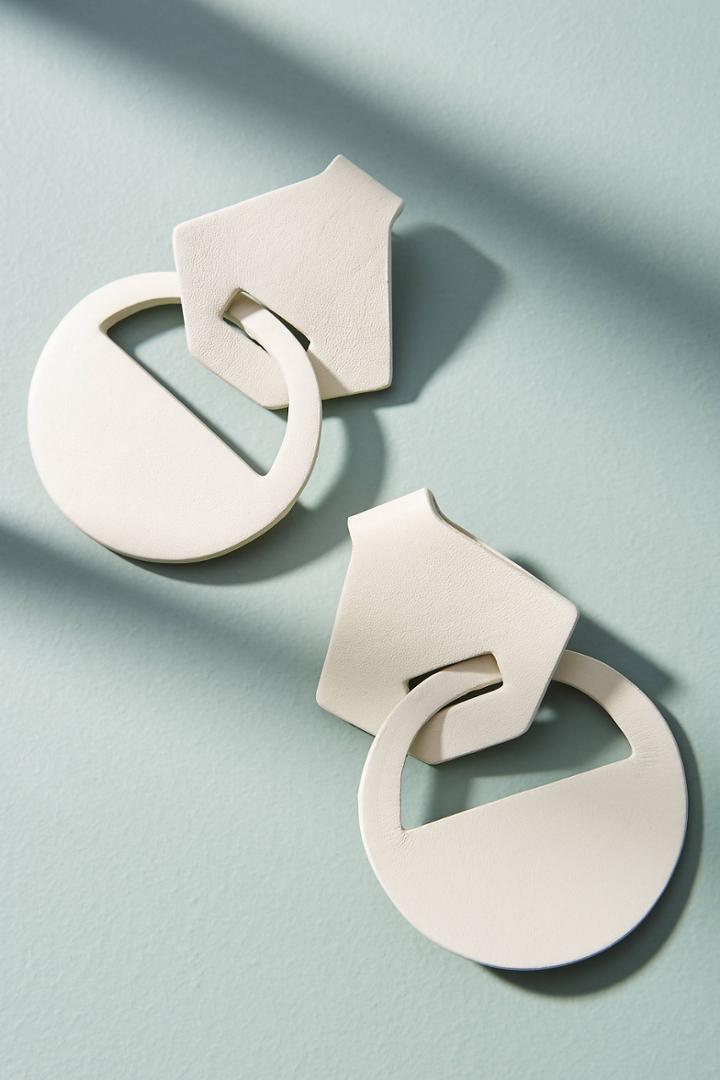 Nora Lozza Forte Leather Drop Earrings