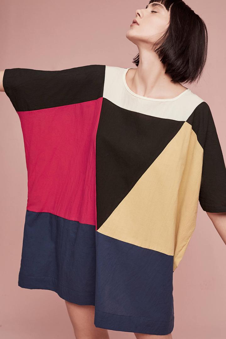 Uzi Nyc Park Slope Printed Tunic Dress