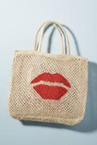 The Jacksons Kiss Me Quick Straw Tote Bag