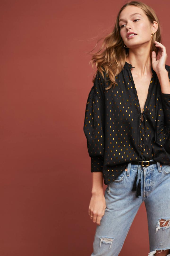 Kinga Csilla Gold Dot Blouse
