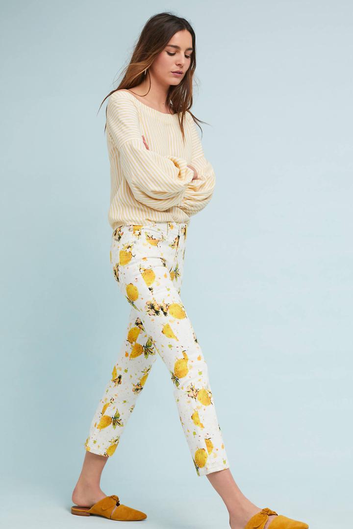 Pilcro And The Letterpress Pilcro Lemon Grove High-rise Cropped Bootcut Jeans