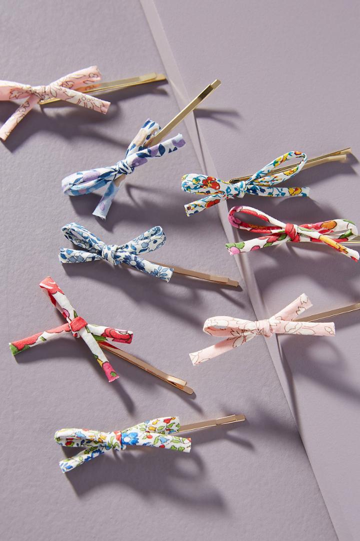 Anthropologie Greta Bow Bobby Pin Set