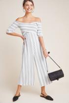 Ali & Jay Striped Off-the-shoulder Jumpsuit