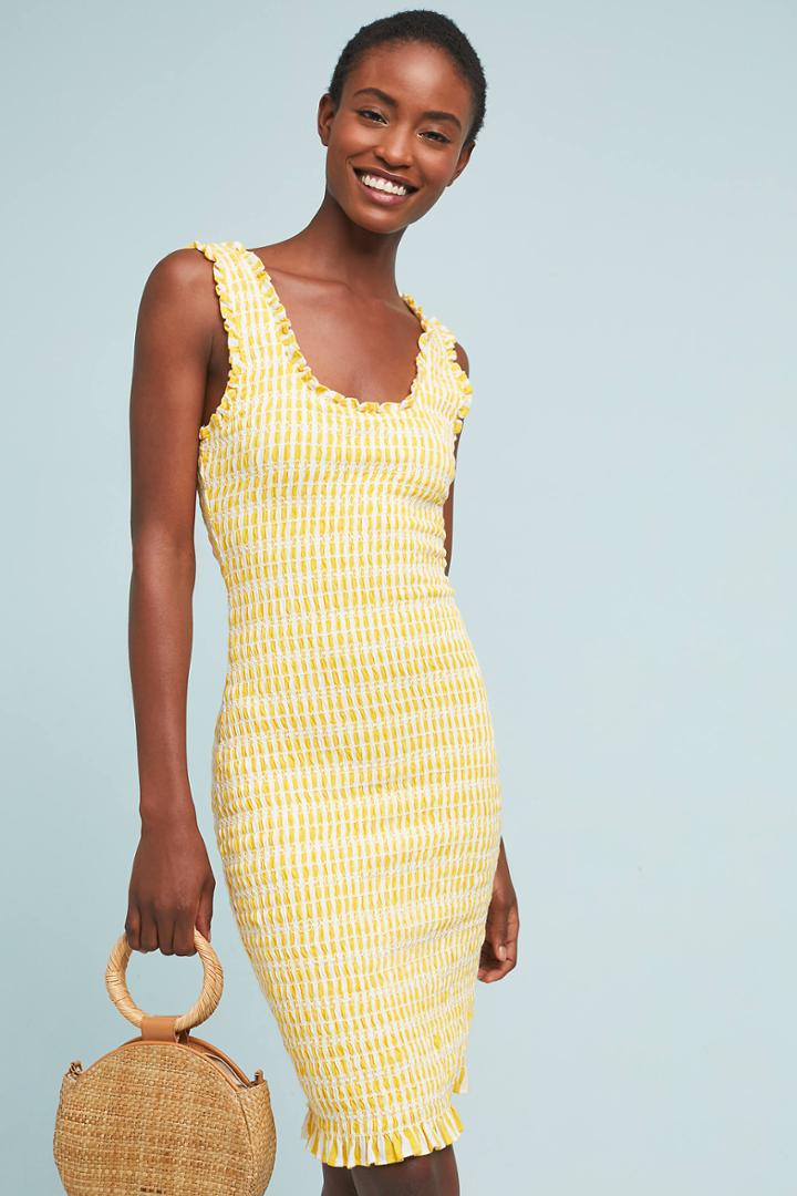 Akemi + Kin Sonya Smocked Dress