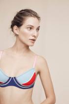 Cynthia Rowley Colorblock Swim Bikini Top