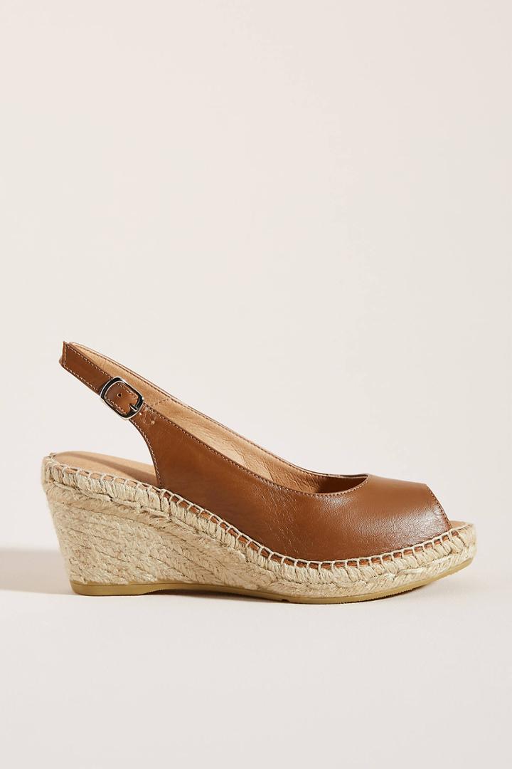 Anthropologie Frances Wedge Espadrille Sandals