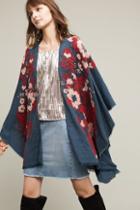 Anthropologie Folk Tale Embroidered Kimono