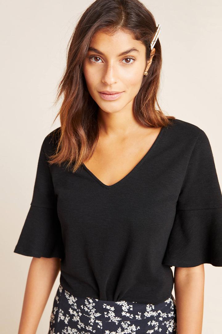 Eri + Ali Skyler Flutter-sleeved Top