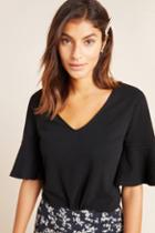 Eri + Ali Skyler Flutter-sleeved Top