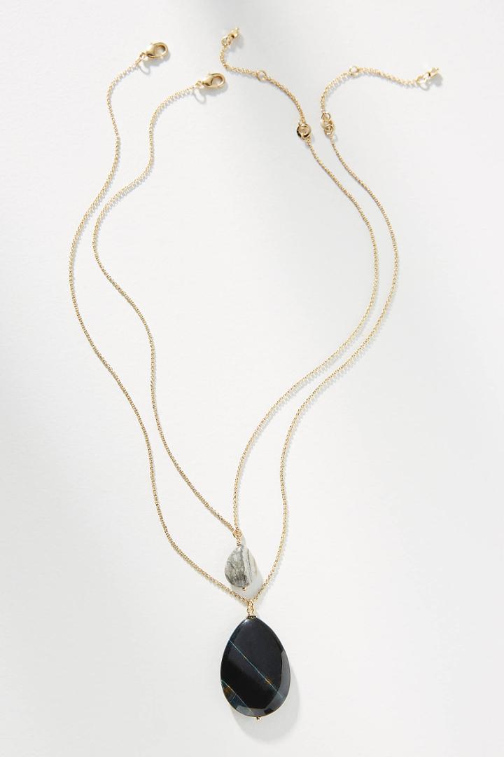 Anthropologie Darla Pendant Necklace Set
